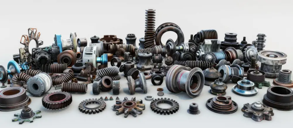 Automotive and spare parts ecommerce illustration