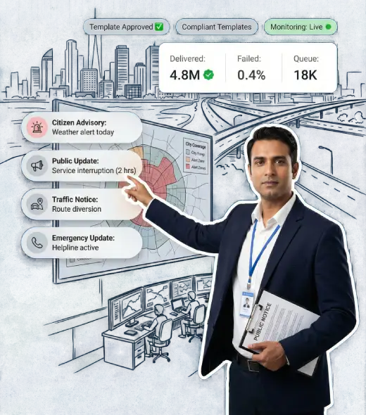 Government use case for citizen notifications and alerts