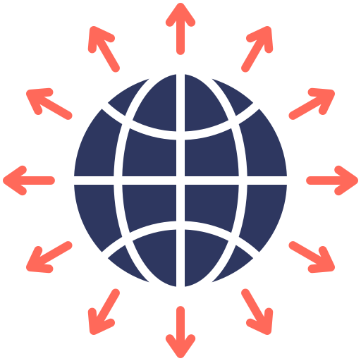 Scalability icon representing systems built for cooperative banks and large institutions