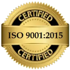ISO 9000:2015 certification badge for compliance and audit readiness