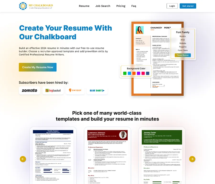 My Chalkboard UI/UX design project preview