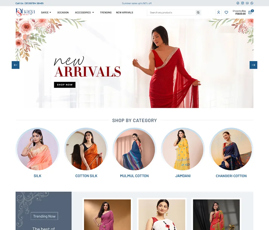 Dhaga Stories e-commerce UI/UX design project preview